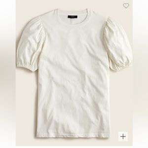 J. Crew Puff sleeve broken-in jersey T-shirt M